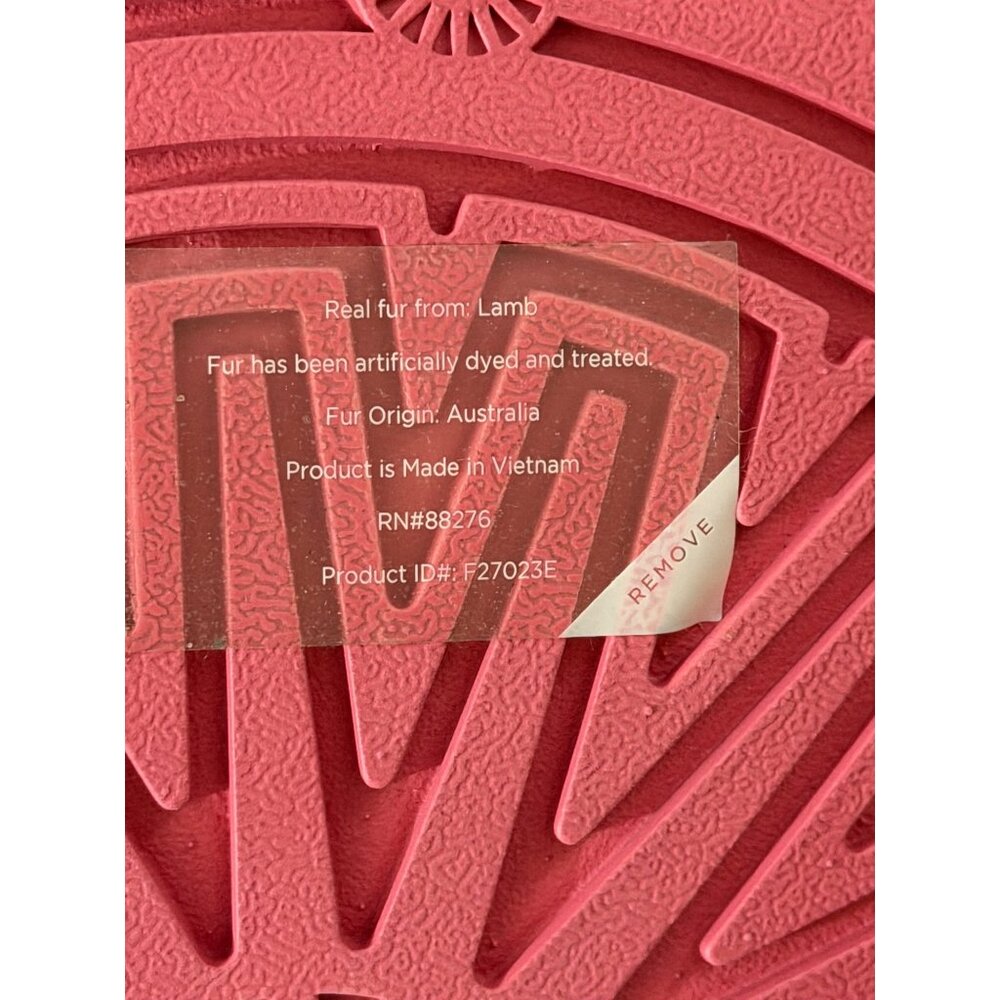 NWB UGG Disquette Shearling Platform Slippers Pink Size 7 - Picture 11 of 12